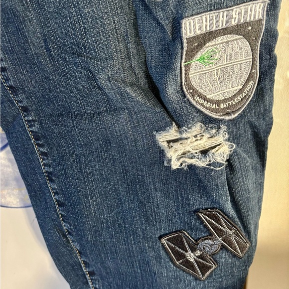 Plus Size Jeans with Star Wars Patches - Picture 10 of 10